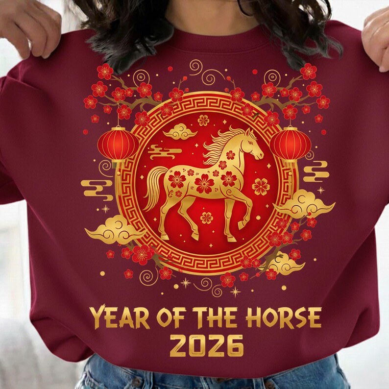 Year of the Horse 2026 PNG, Lunar New Year Clipart (digital Download ...