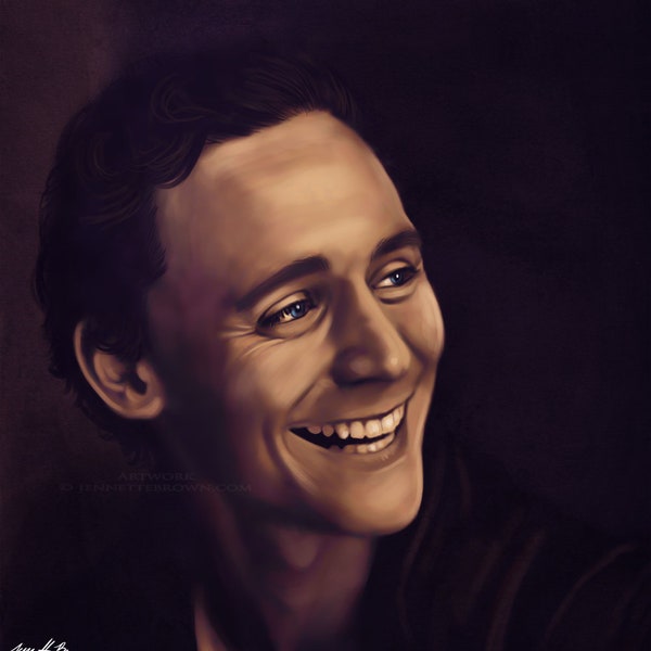 Tom Hiddleston Celebrity Portrait Fan Art Prints and Posters