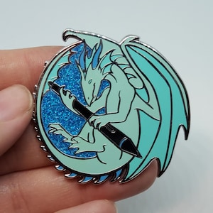 Digital Art Dragon Wacom Artist Pen Hard Enamel Pin