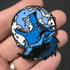 Werewolf Full Moon Rage Lycan Fantasy Hard Enamel Pin