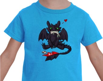 TODDLER TEE -- Chibi Fishy Dragon