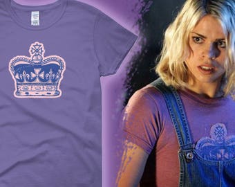Ladies Fit -- Doctor Who Rose Tyler Tooth and Claw Inspired Purple Cosplay T-shirt