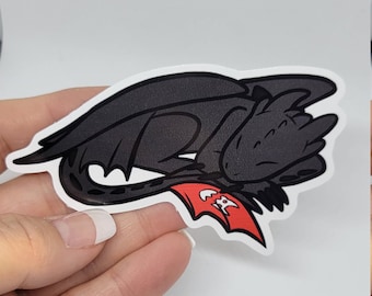 Dragon Sleeping Fan Art Sticker