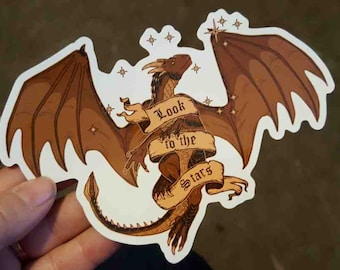 Dragonheart Draco "Look To The Stars" Fan Art Sticker