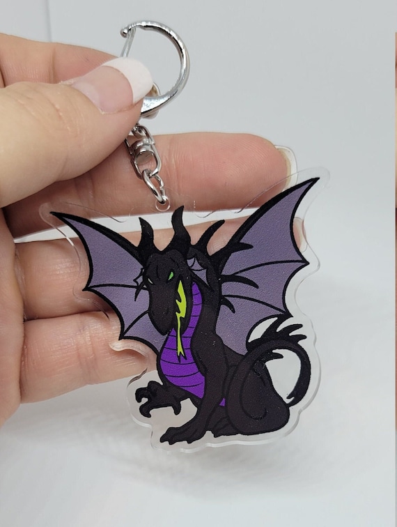 Villainess Queen Dragon Acrylic Keychain Charm