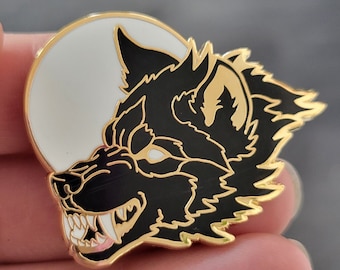 Werewolf Full Moon Lycan Fantasy Hard Enamel Pin