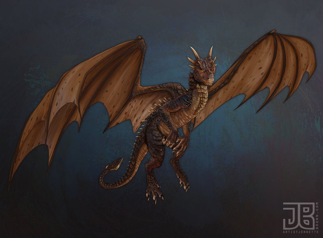 Dragonheart Draco Realistic Illustration Fan Art Prints and 