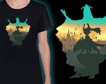 Ladies Fit T-shirt - Legend of Midna Silhouette Princess Video Game Fan Art