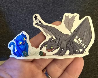 Train Your Dragon Kpop Demon Hunters Derpy Sussie Silly Crossover Mash up Fan Art Sticker