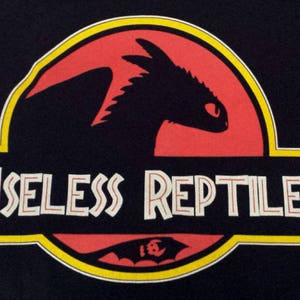 Toothless Train Dragon Useless Reptile Jurassic Logo T-shirt Unisex T-shirt image 4