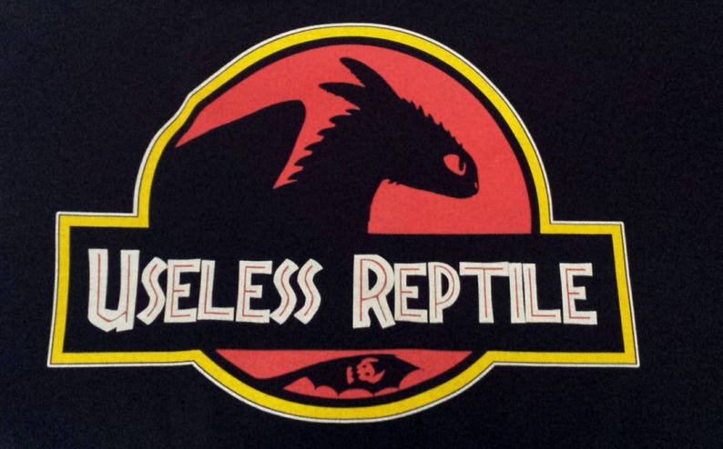 Toothless Train Dragon Useless Reptile Jurassic Logo T-shirt Unisex T-shirt image 4