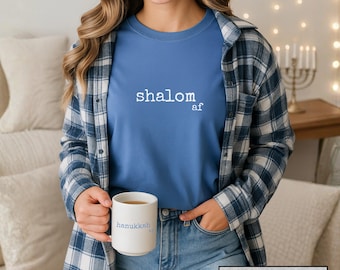 Shalom af, Hanukkah af Shirt, Funny Jewish Holiday Tee,  Comfort Colors Unisex Tshirt