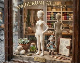 Samouczek PDF: Podstawa lalki amigurumi | Podstawowe ciało lalki szydełkowej | Wzór na podstawę lalki szydełkowej | Samouczek robienia lalki DIY