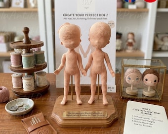 Samouczek PDF: Podstawa lalki amigurumi | Podstawowe ciało lalki szydełkowej | Wzór na podstawę lalki szydełkowej | Samouczek robienia lalki DIY