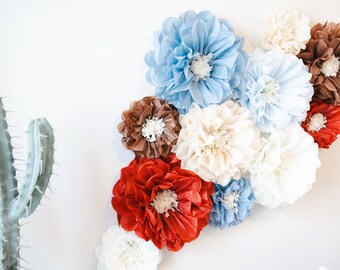 Jesse Collection (set of 10 Flowers), Paper Flower Wall, Toy