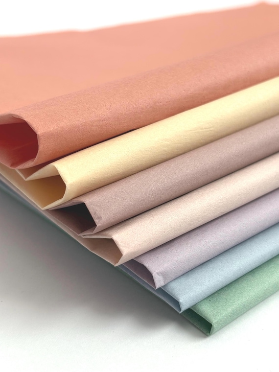 Vintage Colored Tissue Paper Sheets, Gift Wrap & Craft Supply