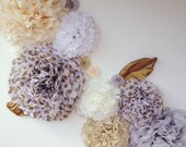 Papieren zakdoekje pompoms, bruiloft achtergrond papier Bloem decoraties, genderneutraal babydouche, meisje baby douche decoraties, pom pom, bruiloft