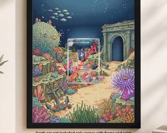 Maßgefertigter Bilderrahmen für Wugtrio 224/091 | 8x10 TKG Halter | Magnetische Gehäuse Display & Wandkunst