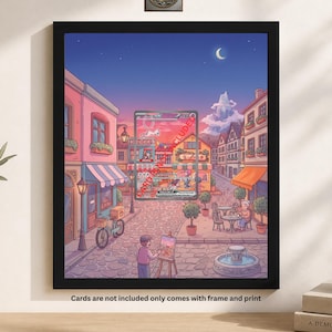 Anpassad utökad konstram för Mew ex 053 Promo | 8x10 korthållarram | Magnetiskt fodral och graderad kortdisplay