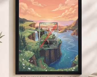 erweiterter Kunstrahmen für Victini 208 Promo | 8x10 Kartenhalter Rahmen | Magnetischer Fall & abgestufter Bildschirm