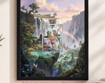 Kundenspezifischer erweiterter Kunstrahmen für Fraxure 077/064 | 8x10 TKG Halter | Magnetische Gehäuse Display & Wandkunst