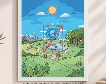 Individueller Bilderrahmen für Mew 232/091 | 8x10 Kartenhalter Rahmen | Magnetischer Fall & abgestufter Bildschirm