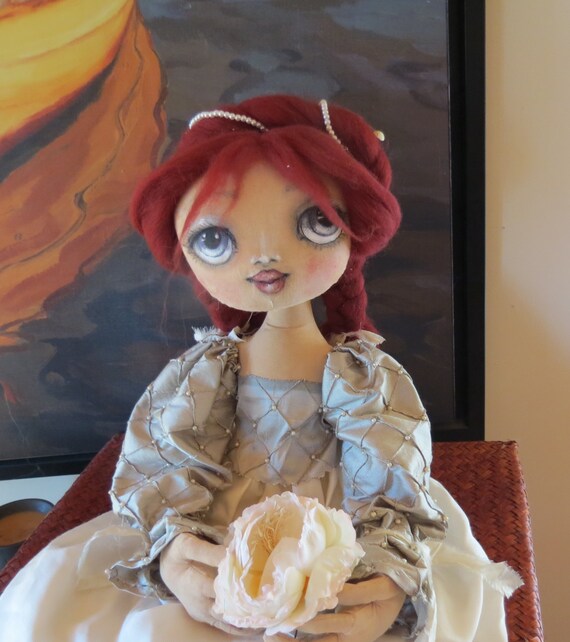 Items similar to OOAK doll , hand painted cloth doll , Art doll , Doll