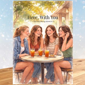 Vänskapsmikrobok Matt anteckningsbok: Här med din, present till kvinnor