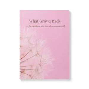 Quiet Moments Micro-Book Matte Notebook: Det som växer tillbaka, present till kvinnor
