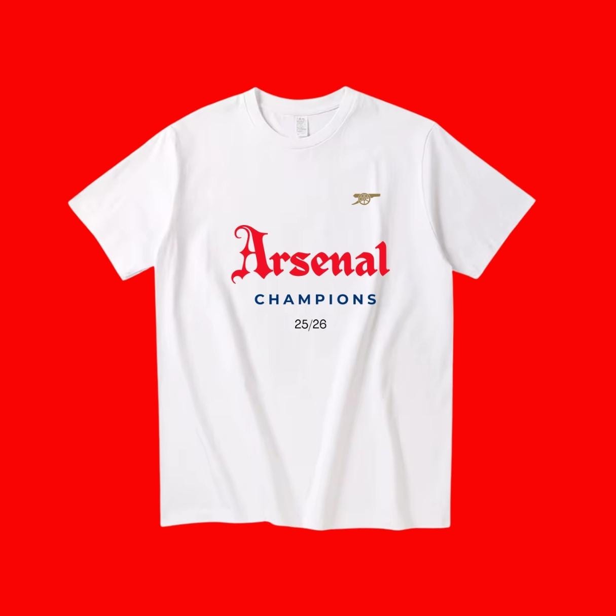 Arsenal Champions 25/26 T-Shirt | Premier League Winners Football 