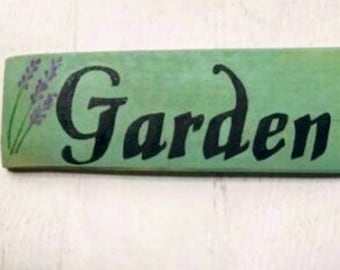Garden Shed Sign With Lavender Flowers, Hand Painted Pallet Sign, Farmhouse Garden Decor