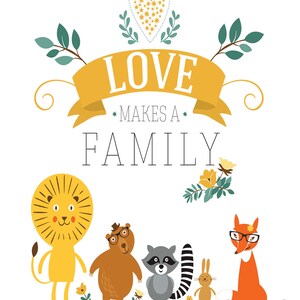 Wall Art Loves Makes A Family 8 x 10 Print image 2