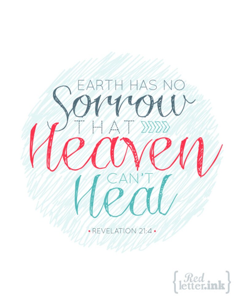 Download Wall Art Earth Has No Sorrow That Heaven Can't Heal | Etsy