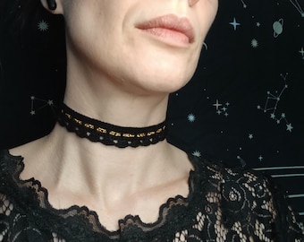 Kant van geloften - Romantische choker - Haakpatroon