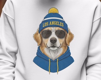 Los Angeles Football Mascot T-Shirt, Custom Sports Fan Gift