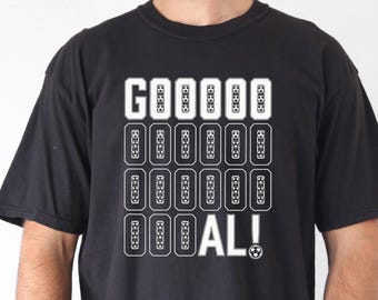 Soccer Goal Shirt Football Sports Fan Graphic Tee Comfort Colors 1717 Match Day Top, Patriotic USA Gift