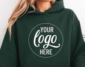 Custom Logo Hoodie, Personalized Business Sweatshirt, Team Apparel