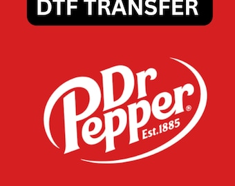 Dr. pepper Est. 1885 DTF transfer Ready To Press Christmas Dtf Heat Press