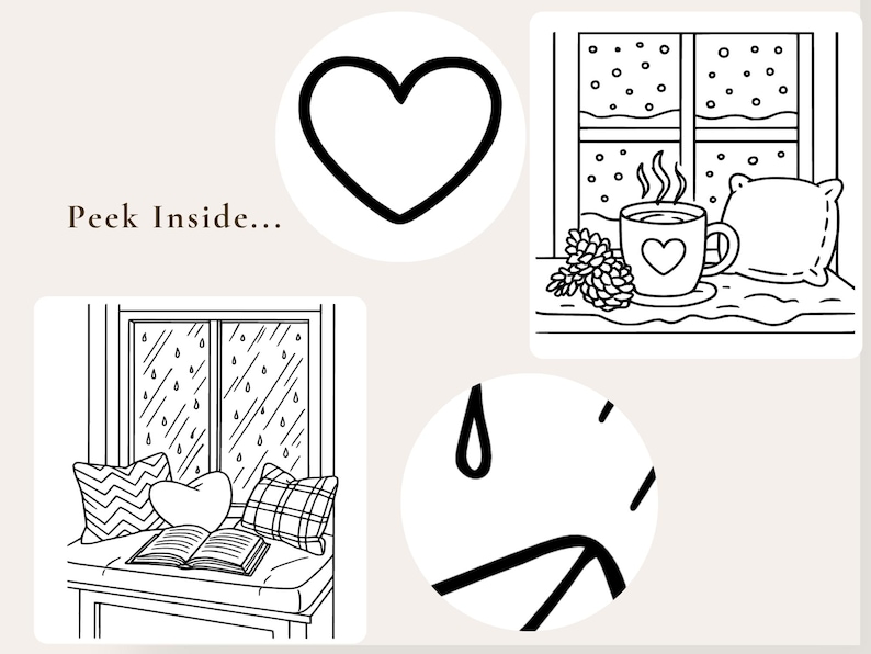 Adult Coloring Pages for Stress Relief 5 Minute Easy Cozy