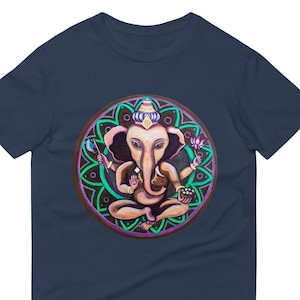 Ganesh Magic Adult Tee Psychedelic Original Painted Design