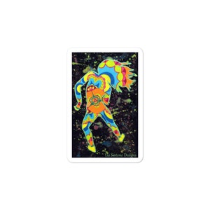 Rainbow Dancer Sticker Originele Visionary Mandala Liefde