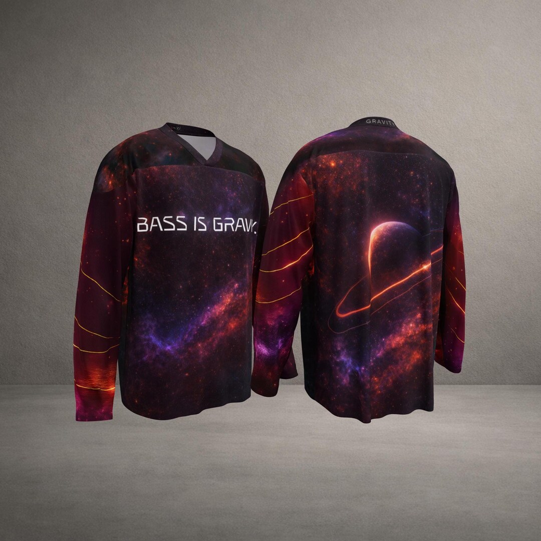 Teletech Rave Jersey Rave Hockey Jersey • BASS IS GRAVITY • Edm Festival Signature Design - Etsy