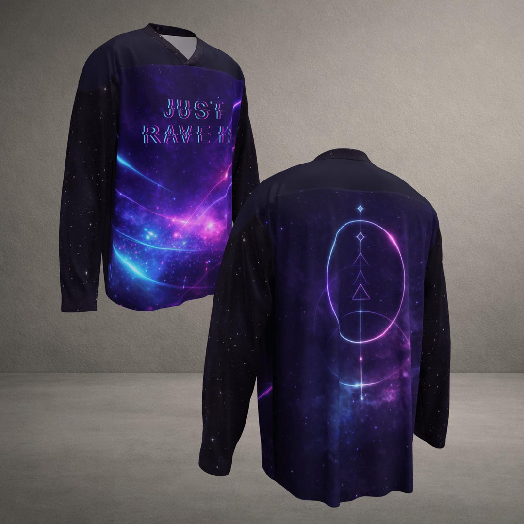 Teletech Rave Jersey Rave Hockey Jersey • JUST RAVE IT • Edm Festival Design - Etsy
