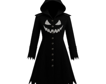 Men's Gothic Halloween Coat: Handmade Punk Steampunk Outerwear