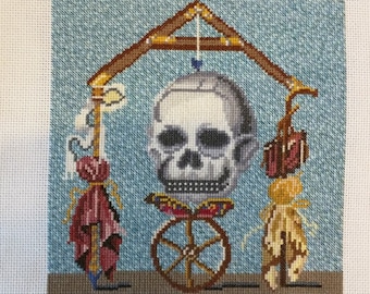 Roman Scales Mosaic Cross-Stitch Pattern