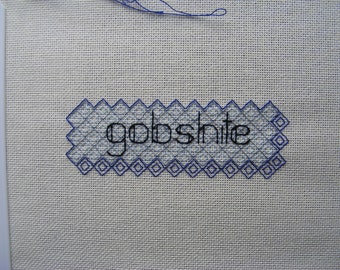 Blackwork Fonts Pattern Set