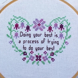 Doing Your Best... Cross-Stitch Pattern