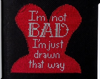 Jessica Rabbit Quote Cross-Stitch Pattern - Roger Rabbit