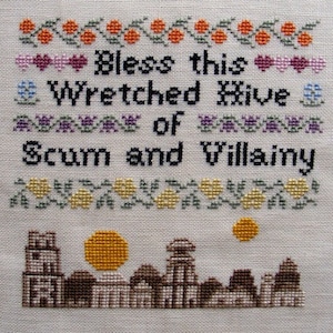 Bless This House Mos Eisley Edition Cross-Stitch Pattern image 1