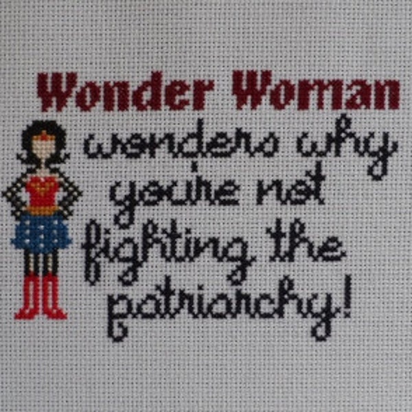 Wonder Woman Wonders Cross-Stitch Pattern